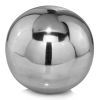 4" Silver Buffed Aluminum Decorative Orb