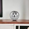 4" Silver Buffed Aluminum Decorative Orb