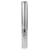 48" Silver Aluminum Cylinder Table Vase