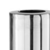 48" Silver Aluminum Cylinder Table Vase