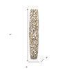 47" Aluminum Gold Twigs Cylinder Floor Vase