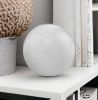 3" White Aluminum Decorative Orb Tabletop Sculpture