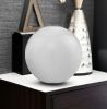 3" White Aluminum Decorative Orb Tabletop Sculpture