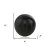 3" Black Enameled Aluminum Decorative Sphere