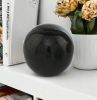 3" Black Enameled Aluminum Decorative Sphere