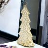 16" Glam Gold And Faux Crystal Christmas Tree