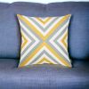 18" Gray and White Throw Pillow Cover