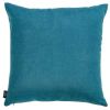 Set Of 2 Teal Blue Brushed Twill Decorative Throw Pillow Covers