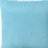 Set Of 2 Aqua Blue Brushed Twill Decorative Throw Pillow Covers