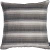 17" Gray and White Throw Pillow Cover