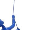 6" Blue Unique Climbing Man With Rope Wall Art