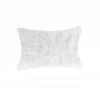 5" X 12" X 20" 100% Natural Rabbit Fur White Pillow