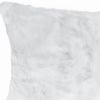 5" X 12" X 20" 100% Natural Rabbit Fur White Pillow