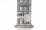 4" X 4" X 12.5" Pisa Tower Saving Box