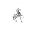 Nickel Plated Aluminum Horse Sculpture