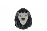 11.5" X 9.5" X 14" Origami Lion Head Wall Decoration