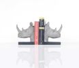 Rhino Head Bookend Set Of 2