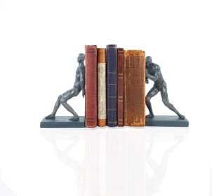 4.5" X 6" X 10.5" Gymnastic Man Bookend Set Of 2