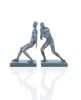 4.5" X 6" X 10.5" Gymnastic Man Bookend Set Of 2