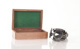 2.5" X 4" X 2" Folding Monocular In Wood Box