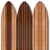 Warm Brown Long Board 3 Panel Room Divider Screen