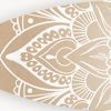 76" X 18" X 1" Wood and Tan Tranquility Surfboard Wall Art