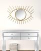 Gold Metal Eye Wall Mirror