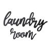 16" X 24" Black Laundry Room Wall Art