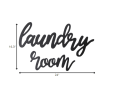 16" X 24" Black Laundry Room Wall Art