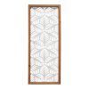 Carved Leaf Wood Framed Wall Panel