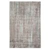 4' X 6' Gray and Aqua Abstract Stripes Power Loom Area Rug