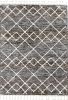 5' X 8' Mocha Geometric Abstract Diamonds Indoor Area Rug