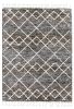 5' X 8' Mocha Geometric Abstract Diamonds Indoor Area Rug