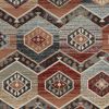 9' X 12' Red Machine Woven Honeycomb Lodge Indoor Area Rug