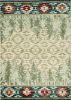 5' X 8' Ivory Machine Woven Pinegrove Lodge Indoor Area Rug