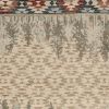 9' X 12' Ivory Beige and Gray Woodland Lodge Area Rug