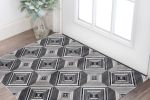 3' X 5' Grey Or Mocha Geometric Tiles Rug