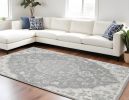 8' X 11' Grey Medallion Indoor Area Rug