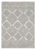 7' X 9' Ivory Or Grey Geometric Diamonds Indoor Area Rug