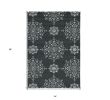 2' X 3' Charcoal Polypropylene Accent Rug