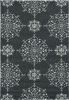 3' X 5' Charcoal Medallion Hand Tufted Area Rug