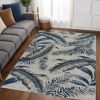 60 X 96 Grey Or  Blue Wool Rug