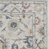 8' X 11' Ivory Hand Tufted Space Dyed Floral Traditional Indoor Area Rug