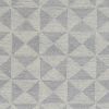 5' X 7' Ivory Geometric Pattern Wool Indoor Area Rug