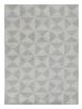 8' X 11' Ivory Hand Tufted Space Dyed Geometric Indoor Area Rug