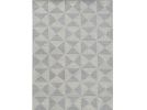 9' X 13' Ivory Hand Tufted Space Dyed Geometric Indoor Area Rug