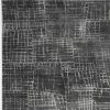 5' X 8' Grey Machine Woven Abstract Scratch Indoor Area Rug