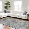 8' X 10' Gray Hand Loomed Area Rug