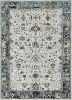 5' X 8' Ivory Grey Machine Woven Traditional Indoor Area Rug