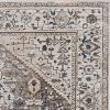 5' X 8' Grey Vintage Traditional Indoor Area Rug